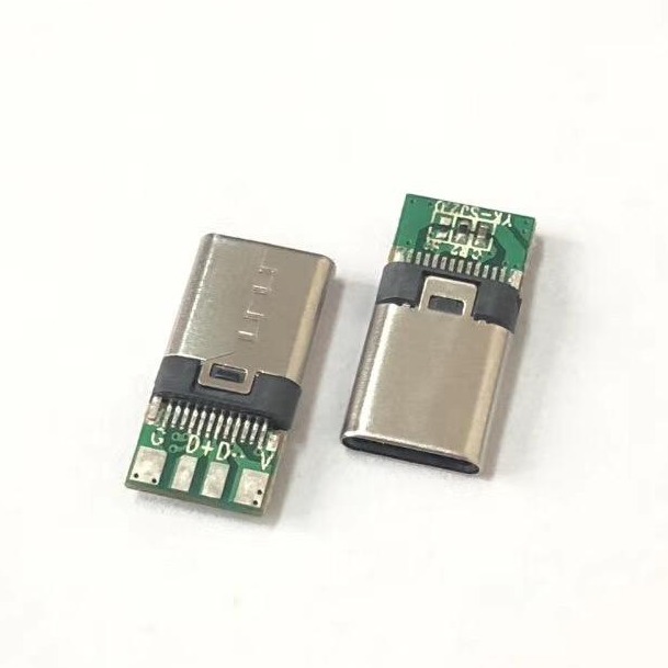 5A大电流USB type C铆压焊线式公头插拔次数达2万次 威联创图片