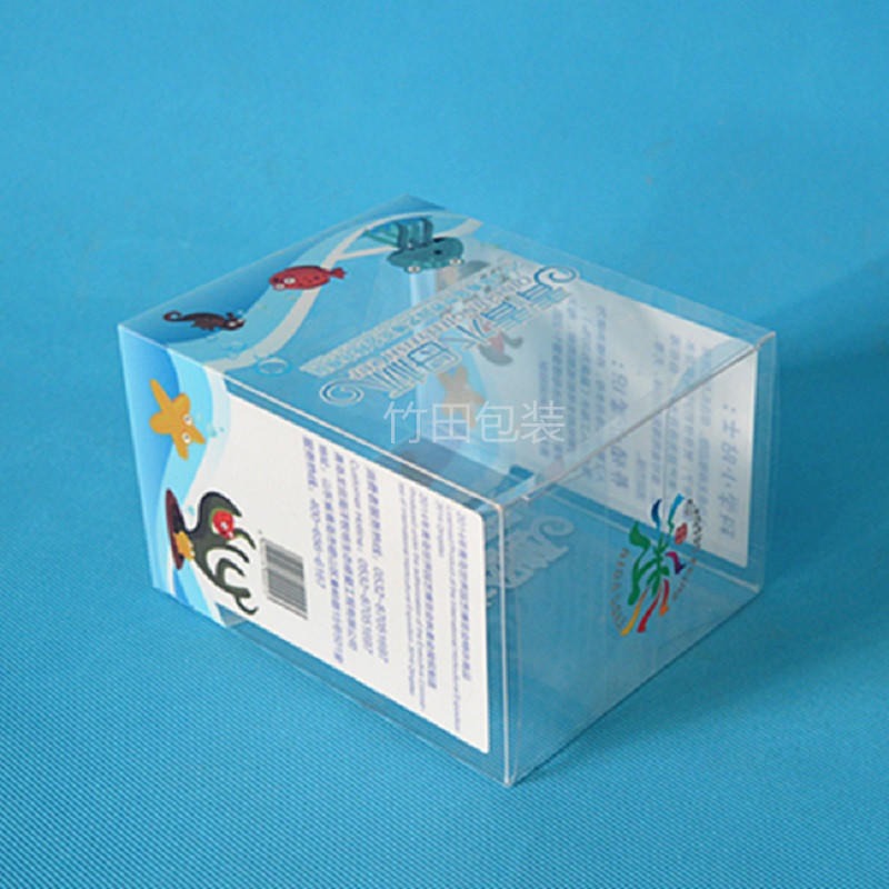 青岛供应 pvc包装盒创意设计 环保透明pet盒印刷塑料小盒子斜纹pvc包装盒定制