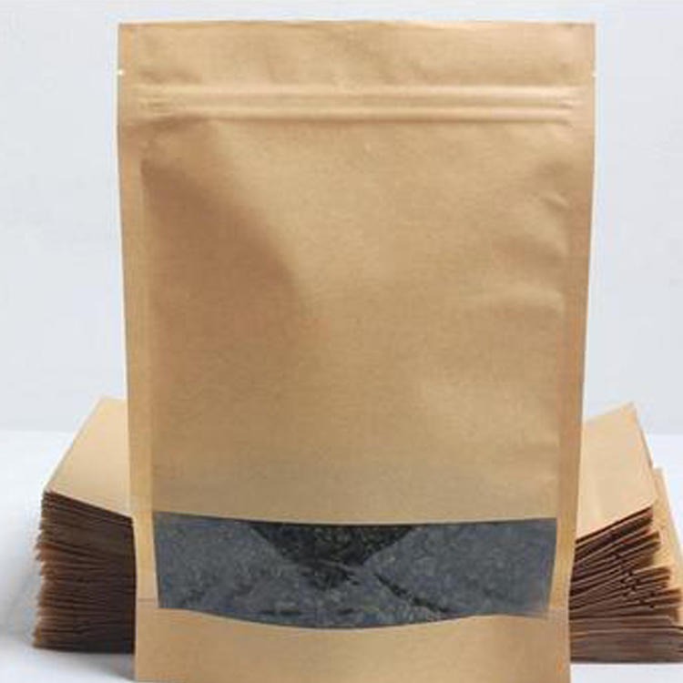 牛皮纸包装袋 开窗牛皮纸袋 坚果零食通用 支持定制 量大优惠