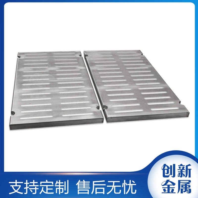 创新金属 排水沟钢盖板 排水沟铸铁盖板 排水沟盖板规格图片