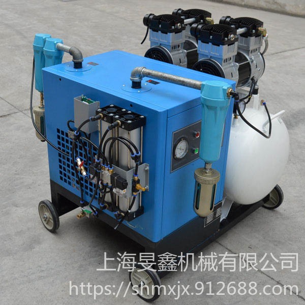 上海旻鑫定制款3KW无油空压机干燥机一体式空气压缩机