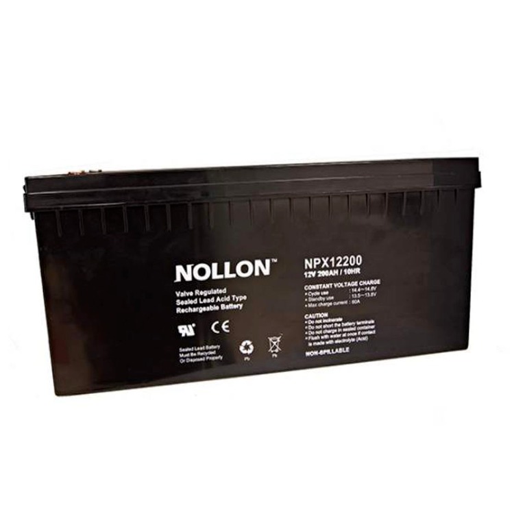 美国NOLLON NPX1224船舶信号灯UPS EPS应急电源12V24AH进口蓄电池