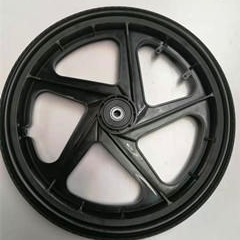 厂家直供16寸橡胶半空心轮胎 16x1.75割草机轮子 PVC轮子