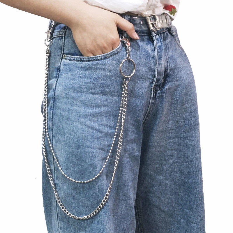 嘻哈双层金属 圆珠裤链 大量现货 供应街头时尚舞台链腰链 批发定制