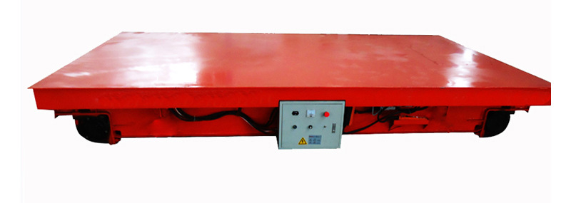厂家直销KPX10蓄电池电动平车 运输搬运设备平板过跨台车换轨车示例图7