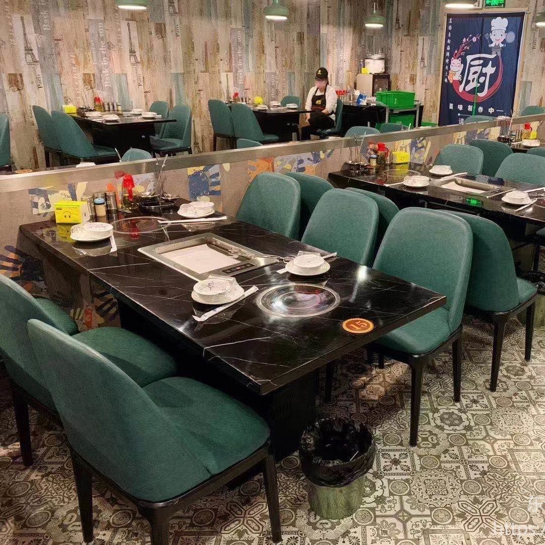 汕头餐厅连锁  自助火锅桌  大理石火锅桌   实木火锅桌 可按要求定制