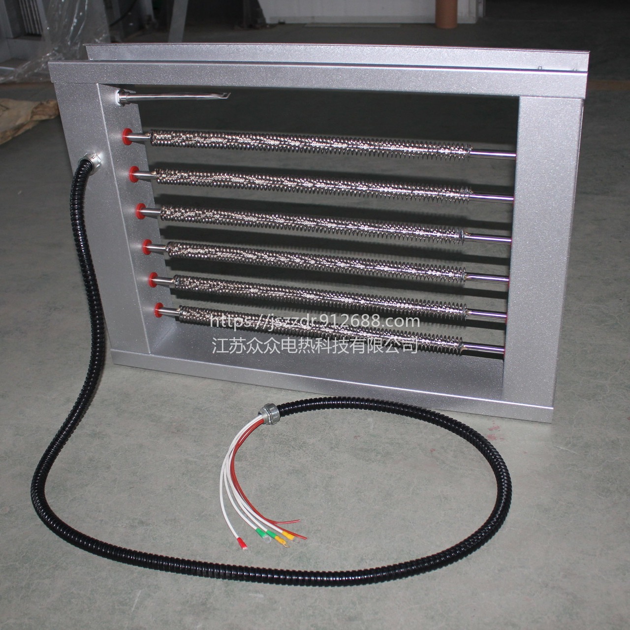 供应电热管风道加热器众众泰能牌风道辅助电加热器图片