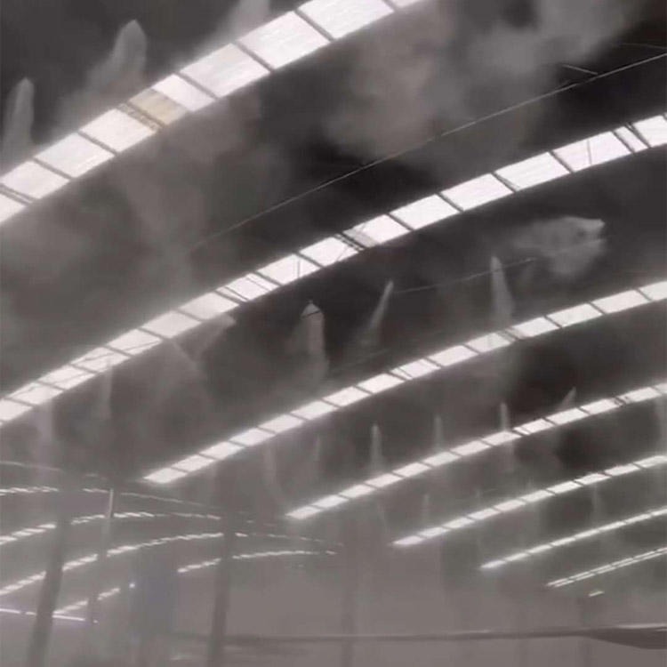 工地围墙喷淋系统4kw 全自动高压喷淋造雾机 车间养殖厂降尘降温设备鹏宣