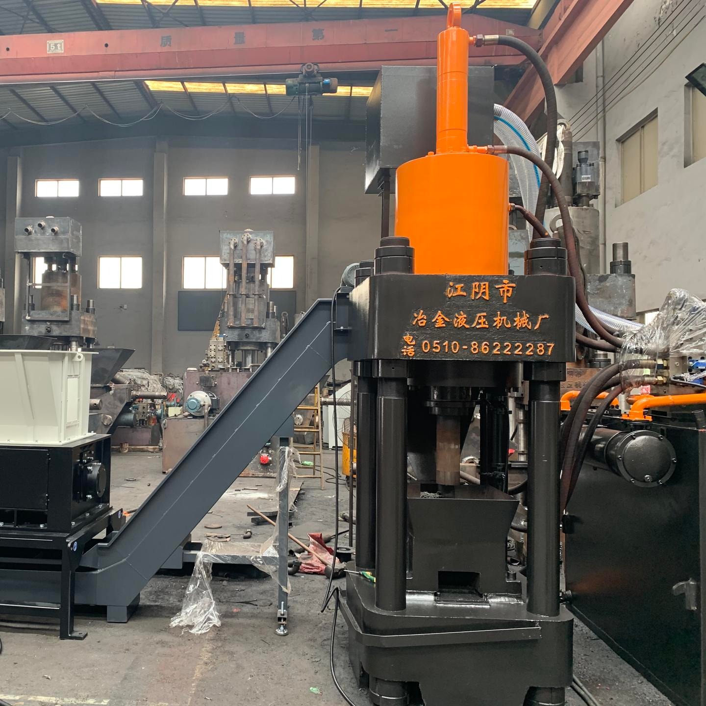 江阴厂家供应SBJ-500吨铁屑压块机 铁屑打饼机