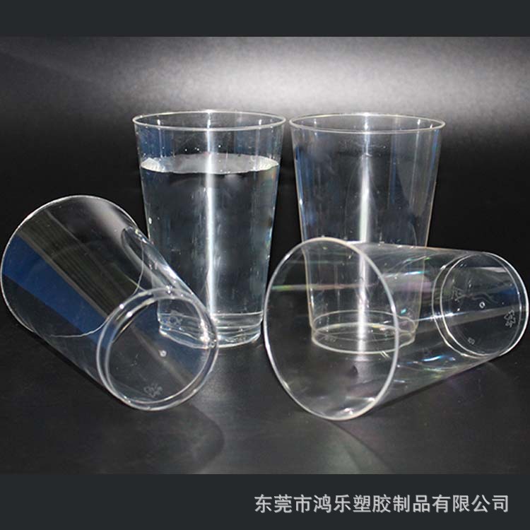 环保食品级一次性透明硬塑料杯420ml塑料航空杯塑料水杯厂家定制示例图6