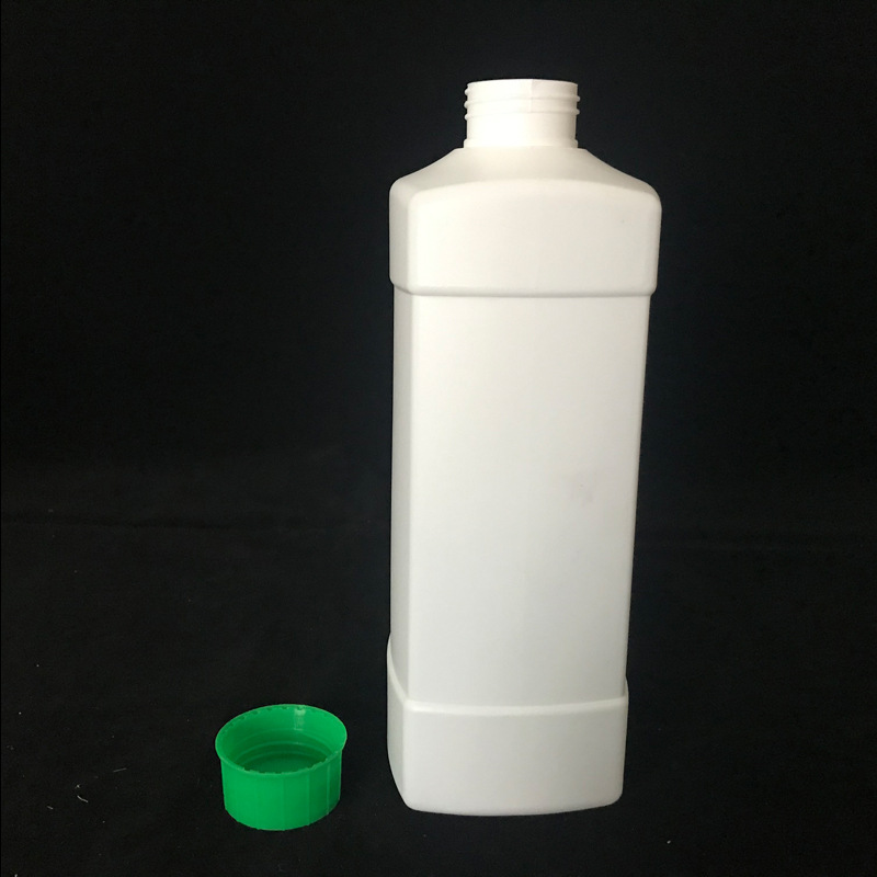 铭诺塑料 1L乳白色绿叶包装瓶 日化塑料包装瓶 洗发水瓶
