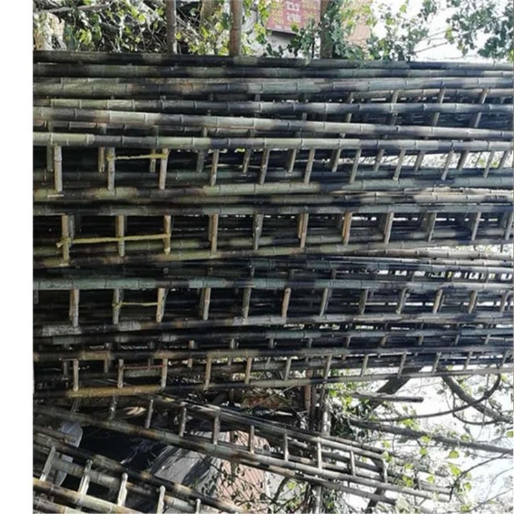 3米家用竹梯子不可折叠的直梯长短可定制
