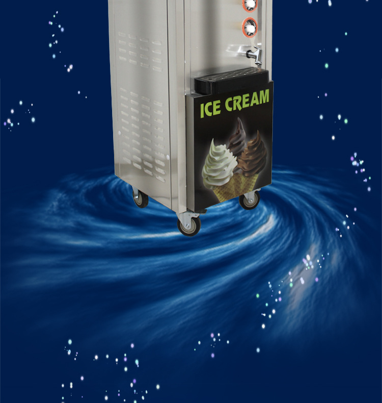 冰之乐商用冰淇淋机全自动立式软冰激凌机圣代甜筒雪糕机器带花洒示例图5
