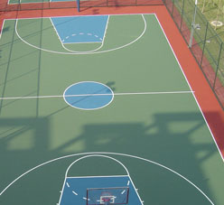 羽毛球篮球场地标准尺寸 标准篮球场地翻新设计施工户外围挡示例图23