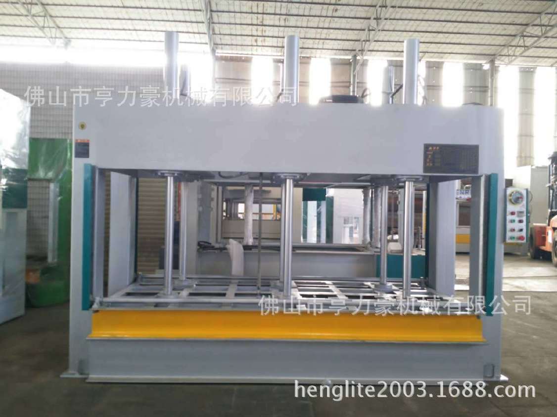 亨力特生产高精度压板机 大型铝蜂窝复合板4米100吨液压冷压机示例图9