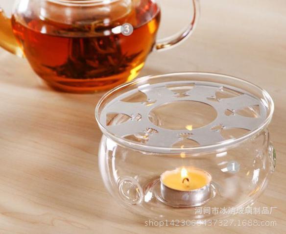 加厚耐热玻璃茶具茶壶加热器 保温底座 加热底座 暖茶器 温茶器图片