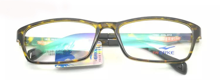 批发鸿星尔克品牌眼镜框学生全框架时尚超轻tr90眼镜架配近视眼镜示例图5