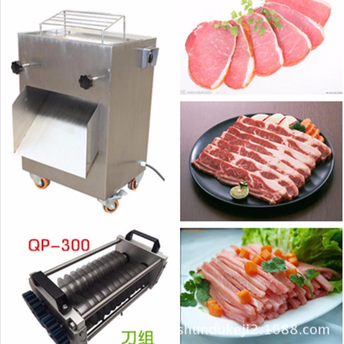 全不锈钢切片机  舜都机械QP-300 切片机   多功能肉类切片机