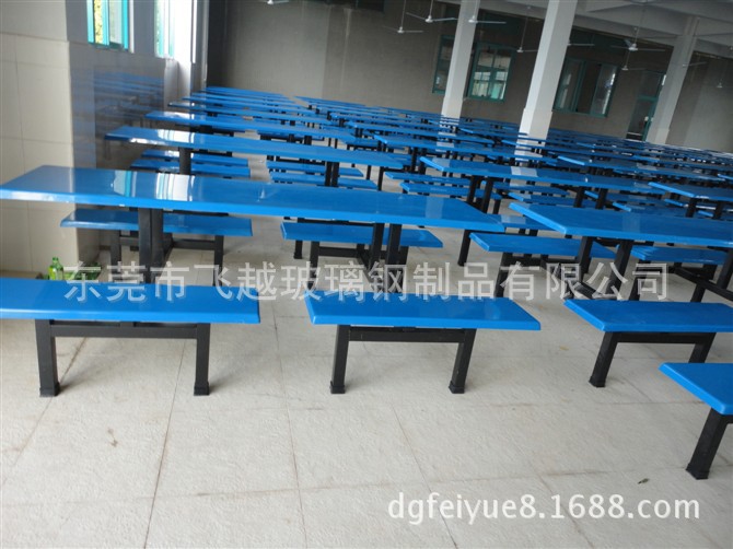 四人餐桌椅 快餐店小吃店公司员工共厂工人食堂组合餐桌椅示例图12