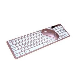 红素轻薄静音无线键盘鼠标免费设计logo 300个起订不单独零售
