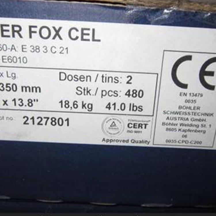 奥地利伯乐焊条 BOHLER FOX SAS 2不锈钢焊条 E347-15电焊条  价廉货实