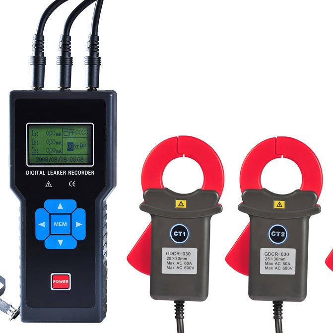 线路检测及安全工具 GDCR8300系列三通道电流-漏电流监控记录仪 国电西高图片