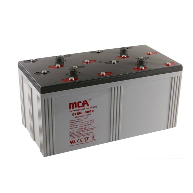 MCA锐牌蓄电池GFM2-3000消防金融太阳能发电原装电源2V3000AH原厂包邮