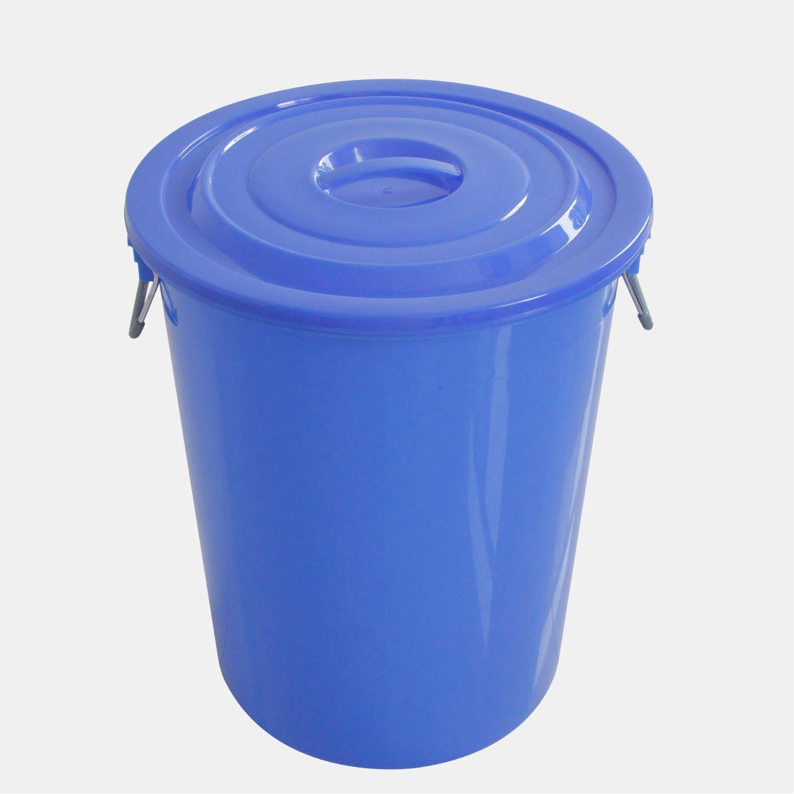 扬名塑料桶  100升塑料米桶 钢柄手桶  中号带盖铁柄桶图片