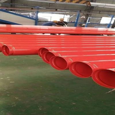 消防小口径涂塑复合钢管生产厂家 室内消防红色专用管道