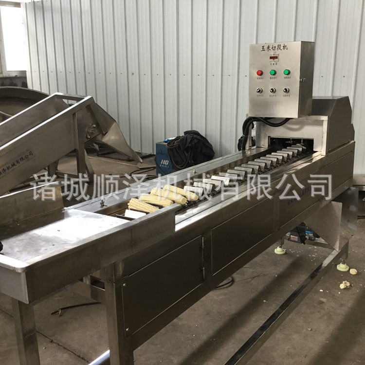 厂家直销甜玉米切段机 甜玉米切割机 速冻玉米切块段机设备示例图5