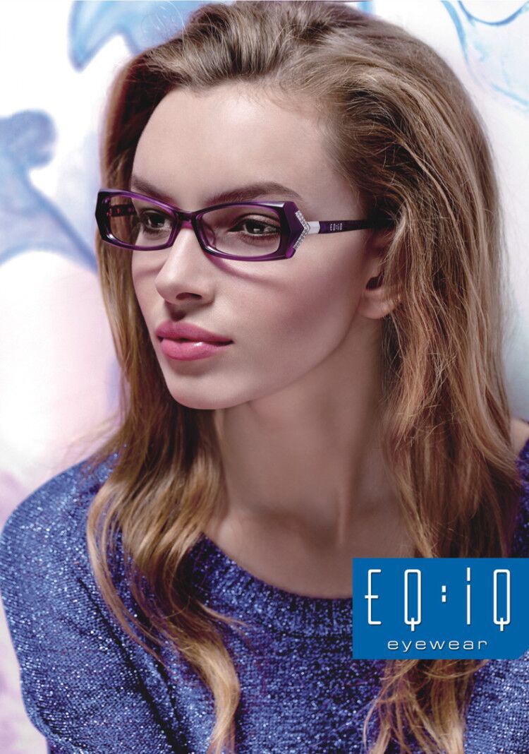 厂家批发EQIQ品牌近视眼镜框 一件代发女士全框架板材眼镜架7003示例图1