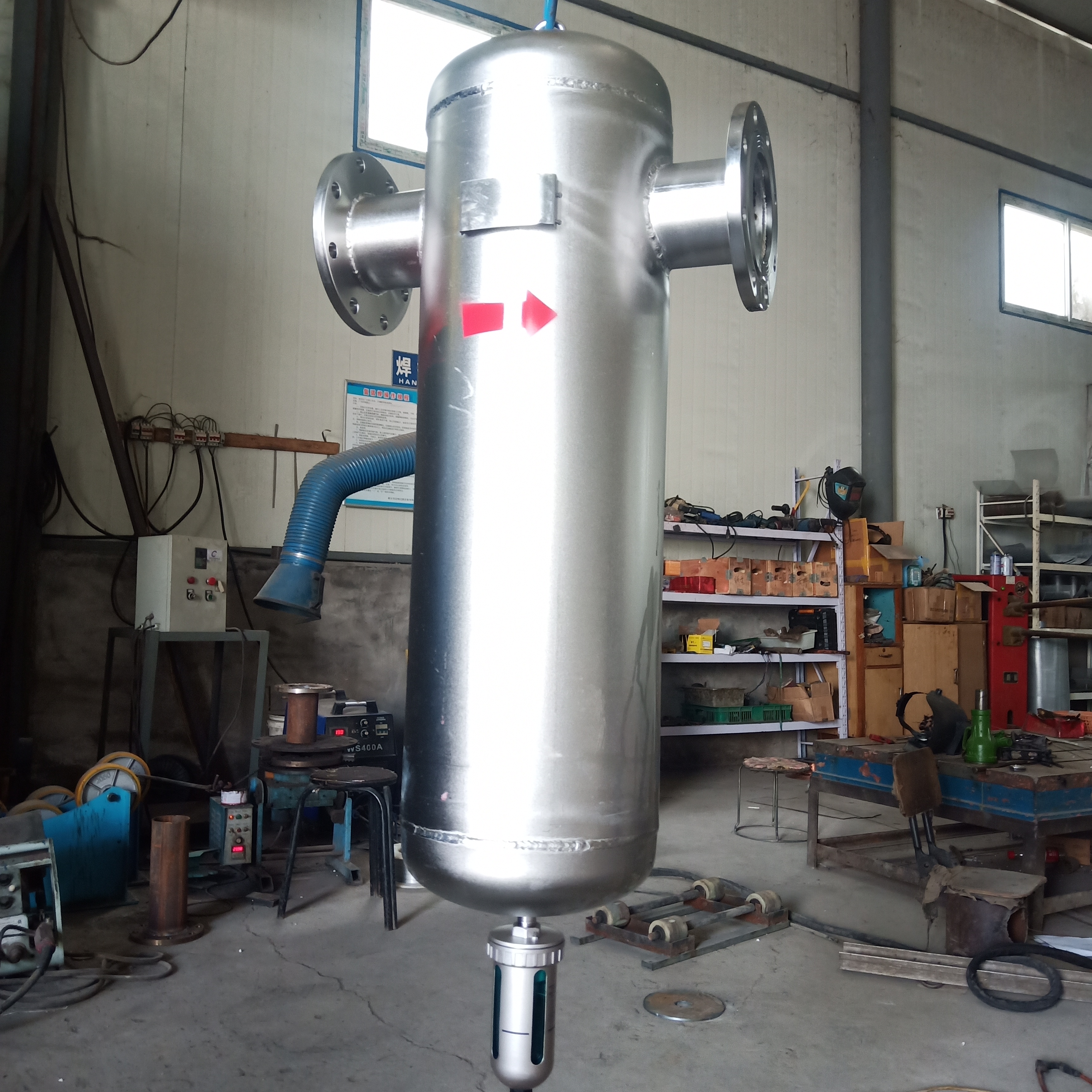 迈特mqf100气液分离器汽水分离器专业旋风式气水分离器空气过滤器气体