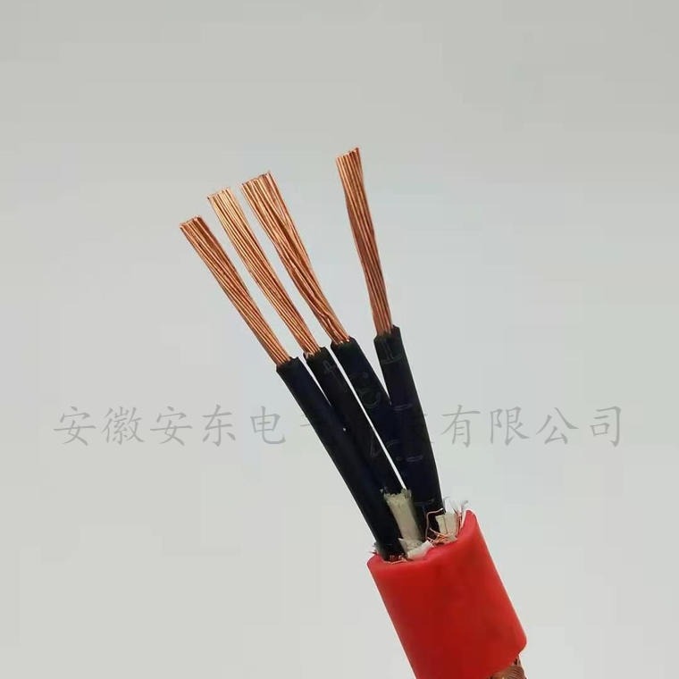 安东电缆 耐高温屏蔽控制电缆 KFGRP-4x1.5平方 氟塑料绝缘 硅橡胶护套 铜丝编织屏蔽