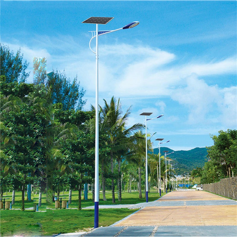 太阳能灯 7米镀锌灯杆价格表 小区30W路灯勤跃高低头路灯