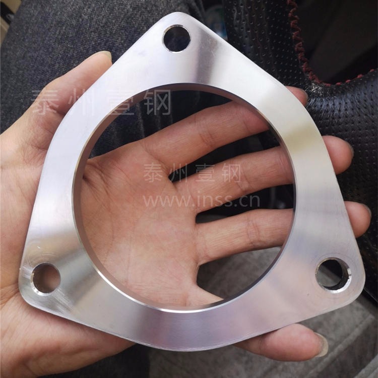 不锈钢椭圆气体冲压件 方法兰加工 不锈钢异形件消声器法兰盘