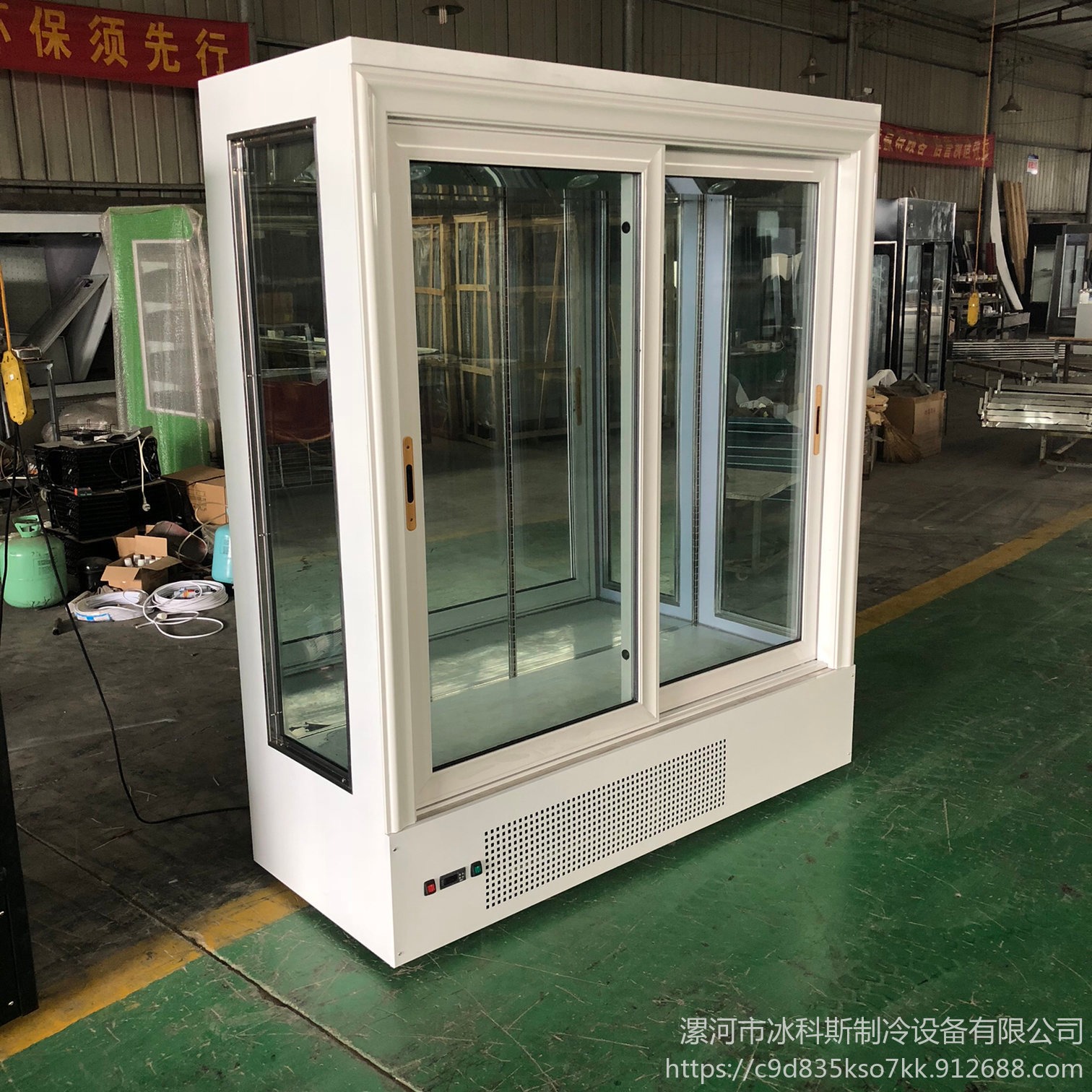 风冷直冷冷藏  立式商用冰箱  两门鲜花柜  冰柜工厂直销未来雪冷柜定制  WLX-XH-142