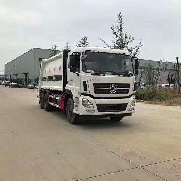 桂林东风天龙22方压缩垃圾车   压缩式垃圾车价格    压缩式垃圾车厂家销售