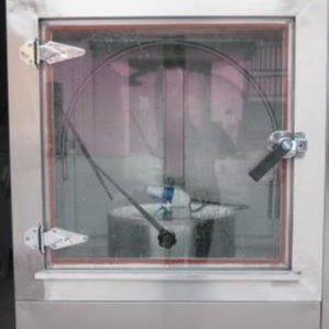 朗斯科厂家直销  IPX9K高温高压喷淋试验箱 汽车零部件防水测试装置 LSK防水检测设备
