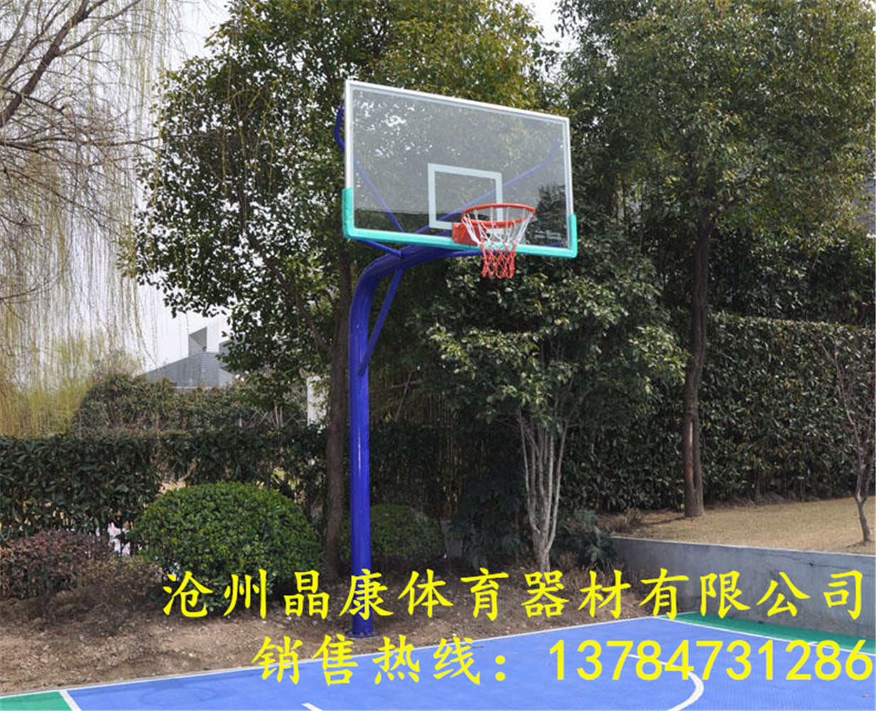 江苏晶康牌配备钢化玻璃篮球板儿童篮球架价格实惠