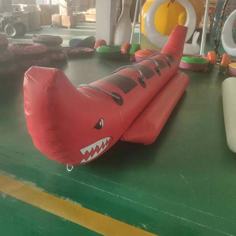 智创 ZC-1 充气水上儿童香蕉船 充气水上玩具漂浮船定制儿童戏水充气漂流船