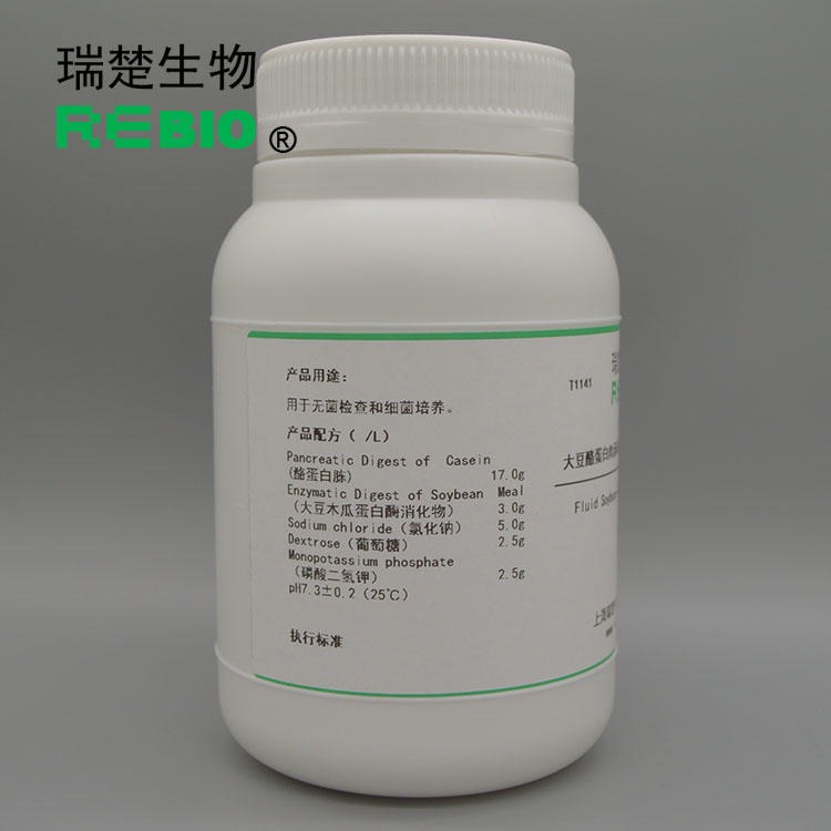 瑞楚生物	3%氯化钠胰蛋白胨大豆琼脂 用于副溶血性弧菌纯化	250g/瓶  T1644 包邮图片