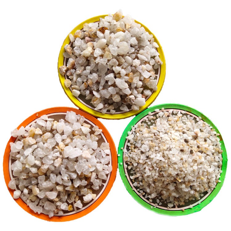 河南瑞思厂家供应白色石英砂 水处理石英砂 大小颗粒高纯石英砂 0.5-32mm图片