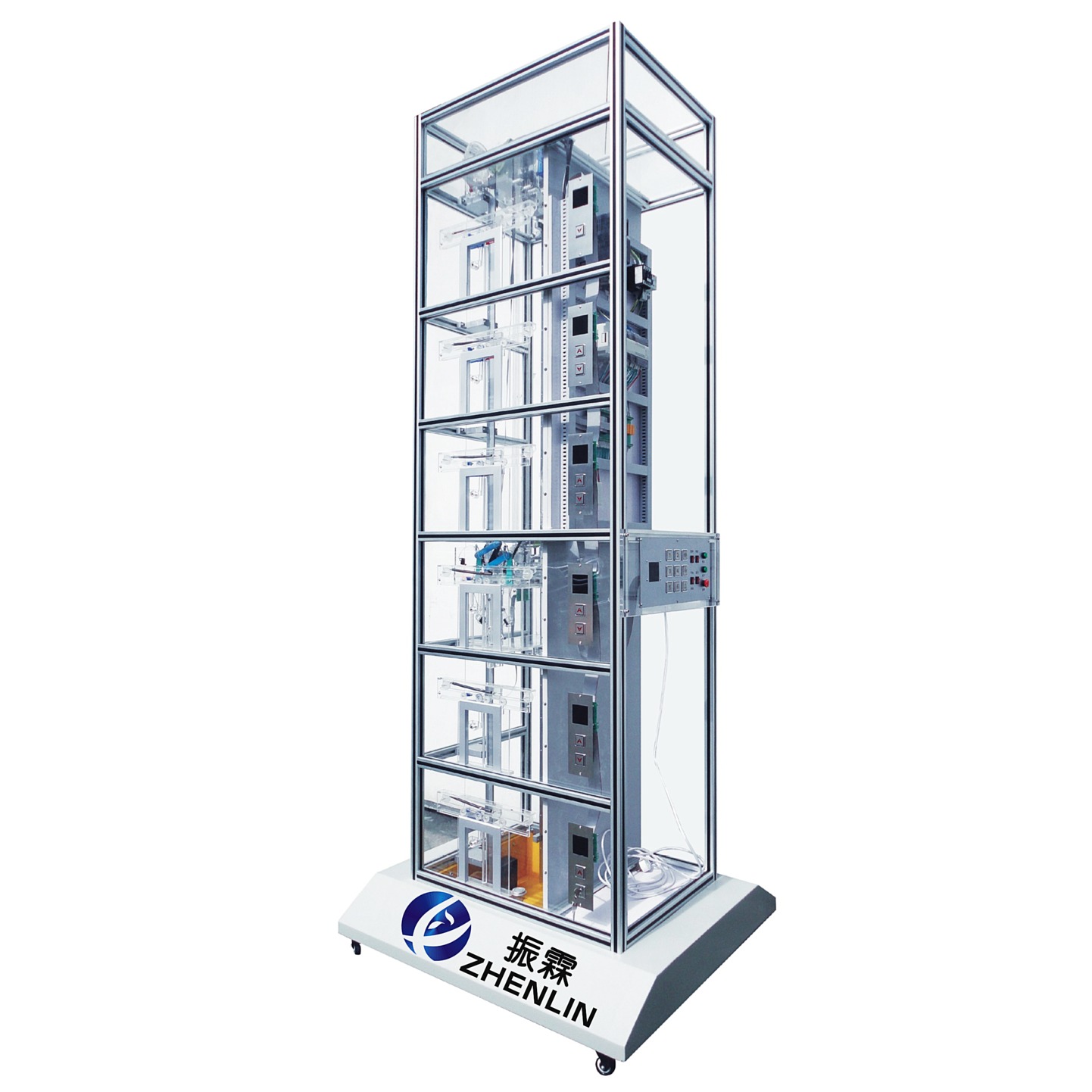 仿真电梯模型 ZL-DT28 仿真电梯  六层透明仿真客梯实训台 仿真客梯教学实验装置 振霖厂家制造