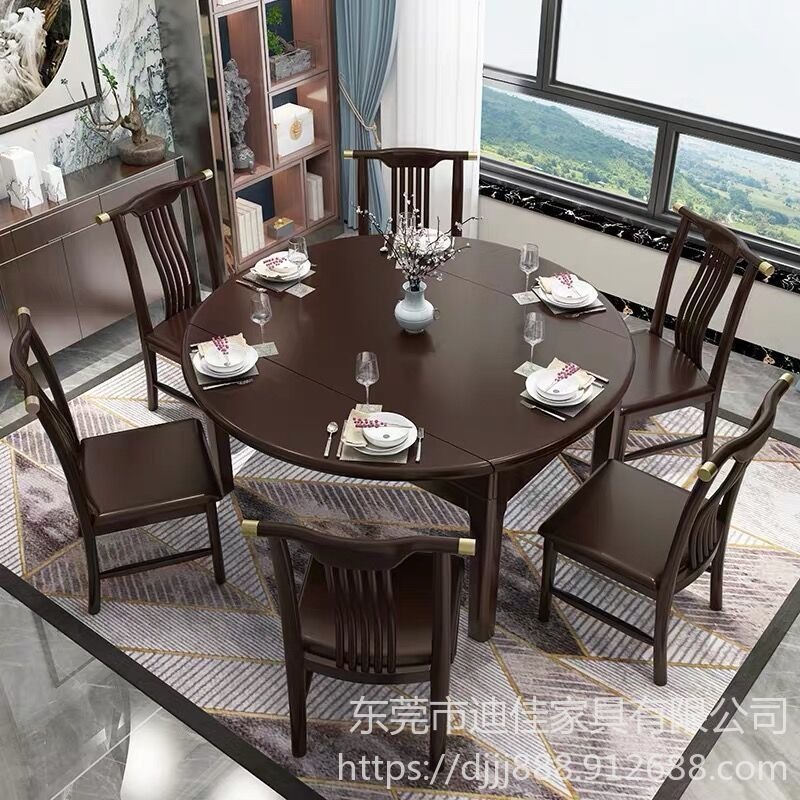 深圳餐桌椅 实木餐桌椅组合 中餐厅实木桌椅 西餐厅桌子 酒店桌椅定制 中式餐桌椅