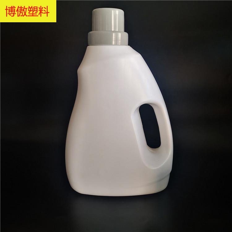 乳白色洗衣液瓶 彩色塑料方形瓶子 塑料包装瓶 博傲塑料