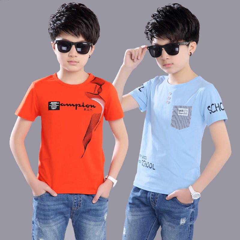 越南批发便宜童T恤 夏季服装 儿童T恤批发 3-10岁 男女童短袖 特价T恤图片