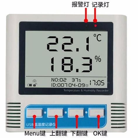 ZX中西供USB 液晶温湿度记录仪 型号: TX49-3001库号：M349339
