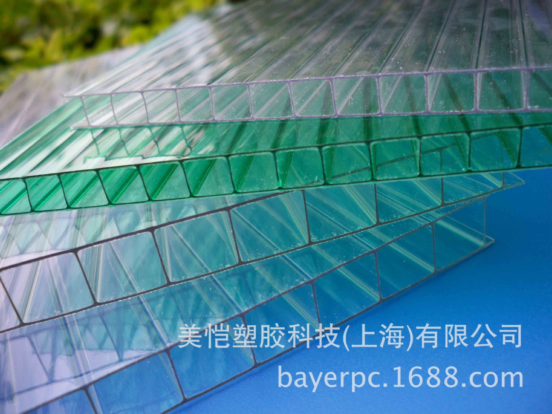 上海杨浦区PC阳光板二层三层四层多层蜂窝结构聚碳酸酯中空阳光板示例图83