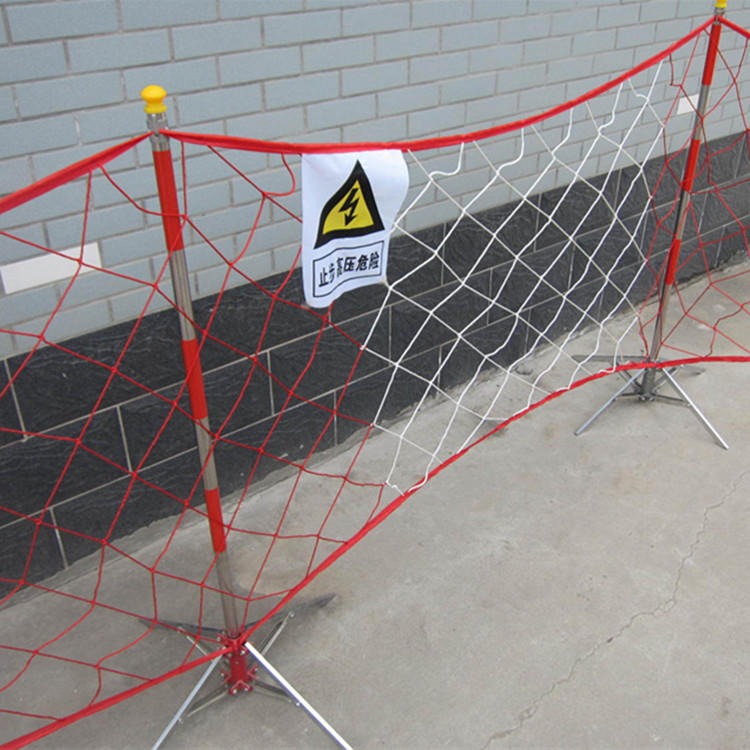 智科安全围网支架 ZJ-ZK 安全警示带支架 不锈钢伞形支架 墩式支架 玻璃钢图片