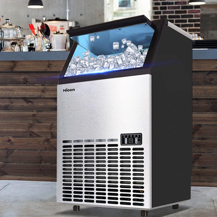 惠康制冰机 商用奶茶店 55kg大型小型 酒吧KFC全自动 方冰块制作机器